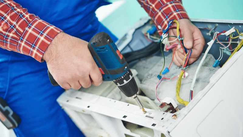 Kızılcahamam Demirdöküm Demirdöküm çamaşır makinesi kart tamiri – Su almama arızası orijinal parça ile giderildi. - Teknik servis örneği